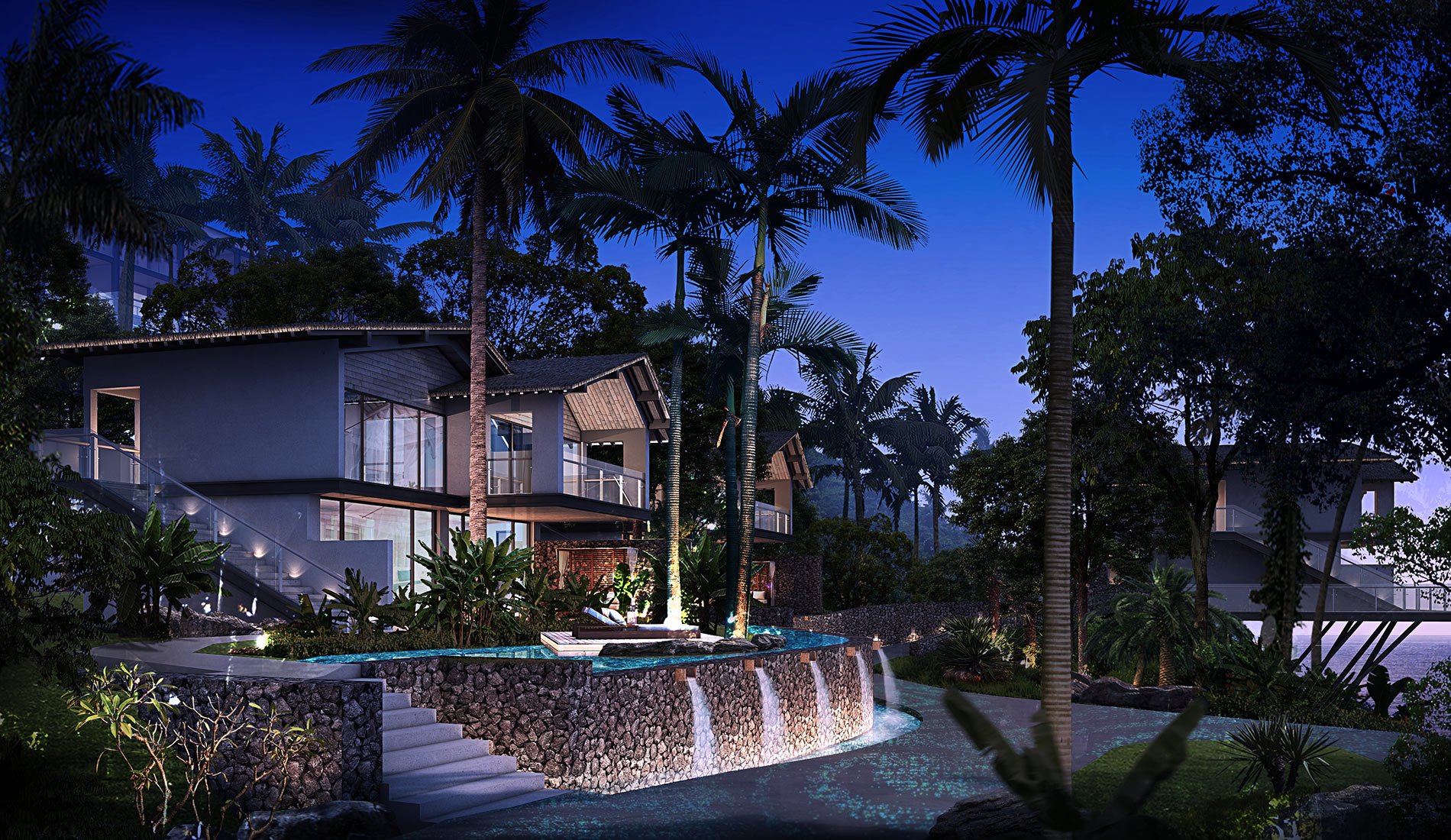 Palau Sunrise Sea View Landison Retreat luxury hotel 5 star